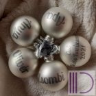 Karácsonyi gömb egyedi felirattal, fotóval