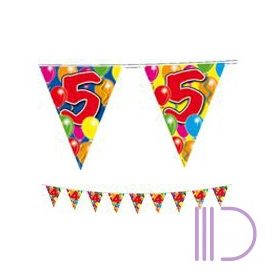 5-ös Számos Szülinapi Zászlófüzér - 10 m