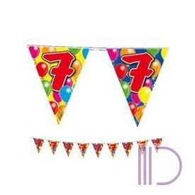 7-es Számos Szülinapi Zászlófüzér - 10 m