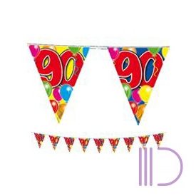 90-es Számos Szülinapi Zászlófüzér - 10 m