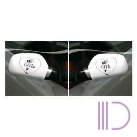 Mr. és Mrs. Visszapillantó Tükör Dísz