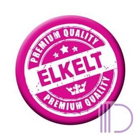   Rózsaszín-Fehér Elkelt Feliratú Kitűző Lánybúcsúra - 5,5 cm