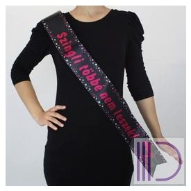   Szingli Többé Nem Leszek! Fekete Vállszalag Lánybúcsúra