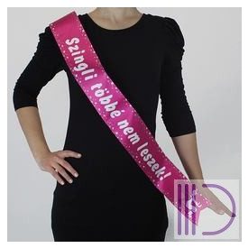   Szingli Többé Nem Leszek! Rózsaszín Vállszalag Lánybúcsúra