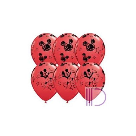 28 cm-es Mikiegér - Mickey Mouse Red Lufi (6 db/csomag)