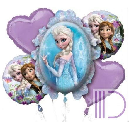 Disney Frozen, Jégvarázs Fólia lufi 5 db-os szett