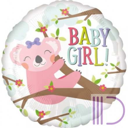 43 cm-es Baby Girl Fólia lufi