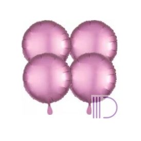 48 cm-es Satin, Szatén Circle Flamingo Fólia lufi