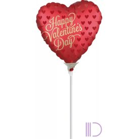 Happy Valentine's Day Mini Fólia lufi 22 cm