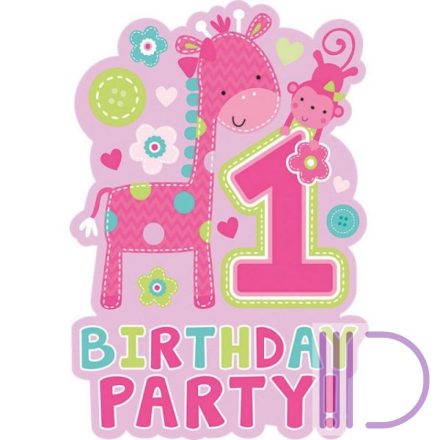 Első születésnap Party Meghívó 8 db-os lány