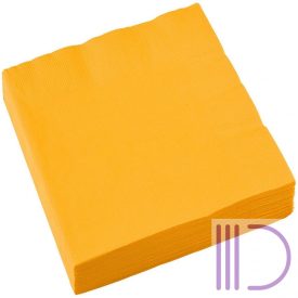 Szalvéta 20 db-os, 25*25 cm Sunshine Yellow