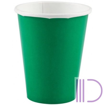 Papír pohár 8 db-os 266 ml Festive Green