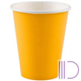 Papír pohár 8 db-os 266 ml Sunshine Yellow