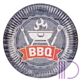 BBQ Papírtányér 8 db-os 23 cm