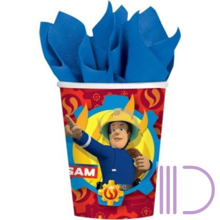 Fireman Sam, Sam a tűzoltó papír pohár 8 db-os