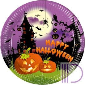 Happy Spooky Halloween Papírtányér 8 db-os