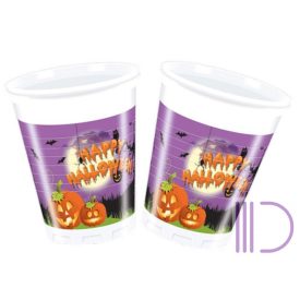 Happy Spooky Halloween műanyag pohár 8 db-os 200ml