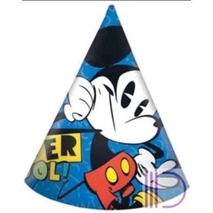 Disney Mickey Super Cool Parti kalap, csákó 6 db-os