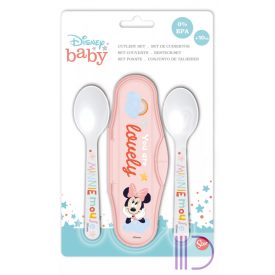 Disney Minnie baba utazó evőeszköz készlet
