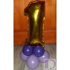 Mini Gold - Arany szám Fólia lufi 33 cm (0-9)