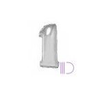 102 cm FÓLIA LUFI, ÓRIÁS SZÁM EZÜST 0-9