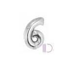 102 cm FÓLIA LUFI, ÓRIÁS SZÁM EZÜST 0-9