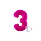 102 cm FÓLIA LUFI, ÓRIÁS SZÁM "PINK" 1-3