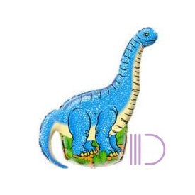 Fólia lufi, mini forma, kék dínó Pálcával