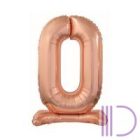 Fólia lufi, talpas, rosegold, 76 cm