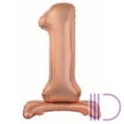 Fólia lufi, talpas, rosegold, 76 cm