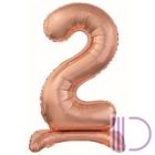 Fólia lufi, talpas, rosegold, 76 cm