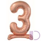 Fólia lufi, talpas, rosegold, 76 cm