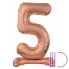 Fólia lufi, talpas, rosegold, 76 cm