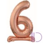 Fólia lufi, talpas, rosegold, 76 cm