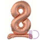 Fólia lufi, talpas, rosegold, 76 cm