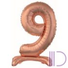 Fólia lufi, talpas, rosegold, 76 cm