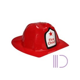 Tűzoltó sisak, piros