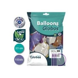 Gömb metál lufi vegyes d23 100 db