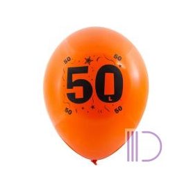 Lufi, évszámos (50) 10 db/csomag/vegyes színekben