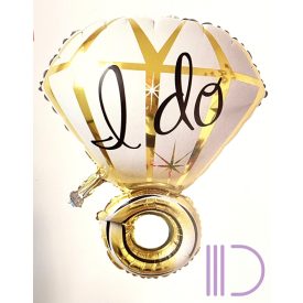 70 cm-es "I do gyűrű" Fólia lufi