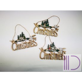 Karácsonyi ablak/ajtó dísz - Hóember