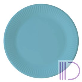 Papírtányér 8 db-os 23cm - Világoskék
