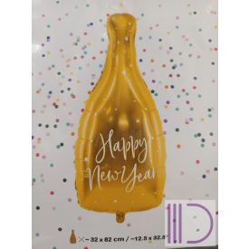 Happy New year pezsgő fólia lufi - Super Shape