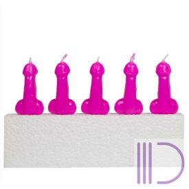Péniszgyertyák Pink - 1db