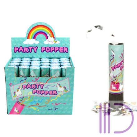 Party popper - Konfetti ágyú Egyszarvú 20 cm