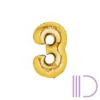 ARANY szám Fólia lufi 80 cm 0-9