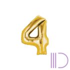 ARANY szám Fólia lufi 80 cm 0-9