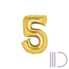 ARANY szám Fólia lufi 80 cm 0-9