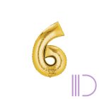 ARANY szám Fólia lufi 80 cm 0-9