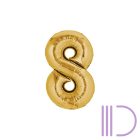 ARANY szám Fólia lufi 80 cm 0-9